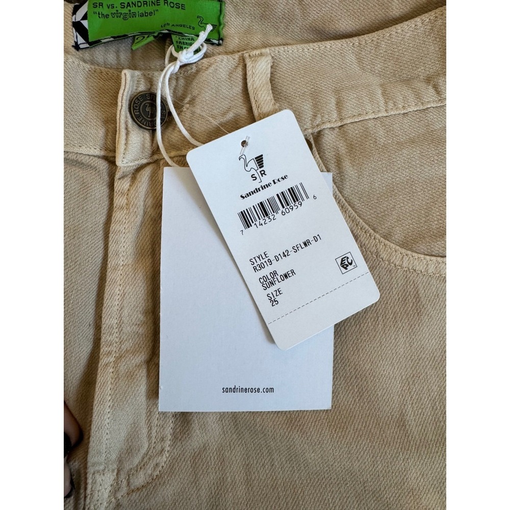 Sandrine Rose X Free People Sunflower Linen/Cotton blend shorts frayed edge - Picture 9 of 11